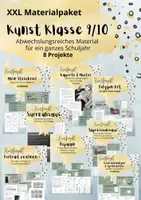 Vorschau - Unterrichtsreihen - XXL Materialpaket Kunst Klasse 9 / 10 - Material für ein ganzes Schuljahr - Deckblatt
