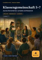 Vorschau - Arbeitsblätter - Klassengemeinschaft Klasse 5–7 – Journal, Kennenlernen, Lernziele & Klassenrat - Deckblatt