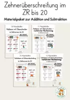 Vorschau - Unterrichtsreihen - Materialpaket: Zehnerüberschreitung und Zehnerunterschreitung im ZR 20 - Deckblatt
