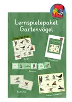 Vorschau - Spiele - Lernspielepaket Gartenvögel - Deckblatt