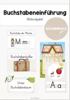 Vorschau - Mal- und Bastelvorlagen - Buchstabeneinführung - Materialpaket - Deckblatt