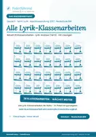 Vorschau - Arbeitsblätter - Wachsendes Materialpaket Klassenarbeiten Deutsch RS BW Klasse 9/10 Lyrik und Gedichte analysieren Abschlussprüfung 2027 - Deckblatt