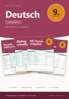 Vorschau - Arbeitsblätter - Deutsch 9 Realschule - Komplettpaket + Lernzielkontrollen - Deckblatt
