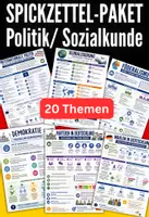 Vorschau - Poster - Materialpaket Sozialkunde & Politik - 20 Spickzettel & Merkblätter - Deckblatt