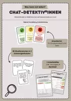 Vorschau - Arbeitsblätter - Materialpaket Digitale Grundbildung: Chat-Detektiv*innen: Was kann ich teilen? - Deckblatt
