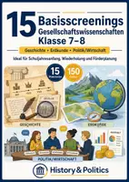 Vorschau - Arbeitsblätter - 15 Basisscreenings Gesellschaftswissenschaften Klasse 7–8 - Deckblatt
