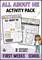 Aperçu - Préparation de séance / Séance complète - All About Me · Pack d’activités | Rentrée scolaire | Anglais & Espagnol - Page de couverture