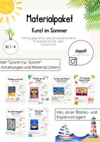 Vorschau - Stundenentwürfe - Materialpaket "Sommer" - KUNST | Klasse 1-4 - Deckblatt