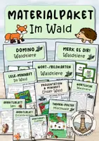 Vorschau - Arbeitsblätter - Wald Klasse 1 - 4 | Materialpaket - Deckblatt