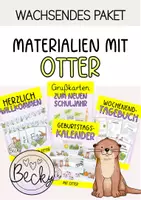 Vorschau - Merkblätter - Wachsendes Materialpaket: Materialien mit Otter - Deckblatt