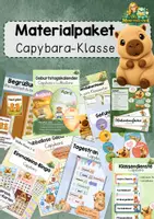 Vorschau - Arbeitsblätter - Wachsendes Materialpaket: Capybara-Klasse - Deckblatt