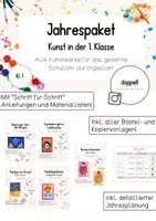Vorschau - Stundenentwürfe - Jahrespaket - KUNST | Klasse 1 (Materialpaket) - Deckblatt