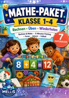Vorschau - Arbeitsblätter - Mathe Materialpaket Klasse 1 2 3 4 - Deckblatt