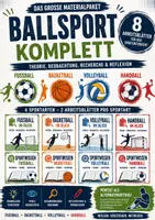 Vorschau - Arbeitsblätter - Ballsport KOMPLETT | 8 Arbeitsblätter zu Fußball, Basketball, Volleyball & Handball - Deckblatt