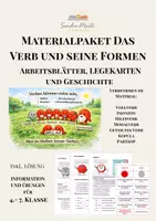 Vorschau - Arbeitsblätter - Materialpaket - Das Verb und seine Formen - Deckblatt