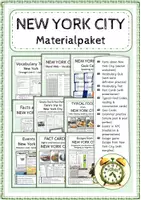 Vorschau - Arbeitsblätter - NEW YORK CITY - Materialpaket - Deckblatt