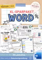 Vorschau - Unterrichtsreihen - Microsoft Word Sparpaket | Dokumentgestaltung, Arbeitshefte & Übungen | Informatik - Deckblatt