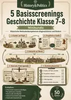 Vorschau - Arbeitsblätter - 5 Basisscreenings Geschichte Klasse 7–8 - Deckblatt
