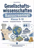 Vorschau - Arbeitsblätter - Gesellschaftswissenschaften Basisscreenings Klasse 9–10 - Deckblatt