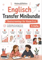 Vorschau - Arbeitsblätter - Englisch Transfer Minibundle Klasse 5–6 - Deckblatt