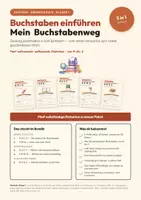 Vorschau - Arbeitsblätter - Buchstaben einführen Klasse 1 – Paket - Deckblatt