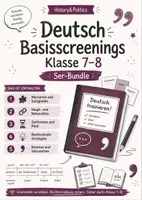 Vorschau - Arbeitsblätter - Deutsch Basisscreenings Klasse 7–8 – 5er-Bundle - Deckblatt