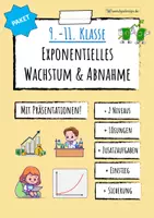 Vorschau - Arbeitsblätter - EXPONENTIELLES WACHSTUM - Deckblatt
