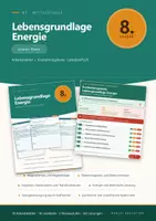 Vorschau - Arbeitsblätter - NT 8 Lebensgrundlage Energie + Erarbeitungstexte - Deckblatt