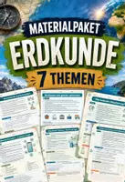 Vorschau - Arbeitsblätter - Erdkunde Materialpaket - 7 Themen | Arbeitsblätter sofort einsetzbar - Deckblatt