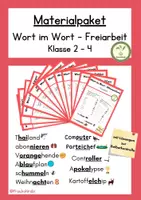 Vorschau - Arbeitsblätter - Materialpaket - Wort im Wort - Freiarbeit - Deckblatt
