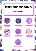Vorschau - Arbeitsblätter - Offline Coding - Materialpaket - Deckblatt