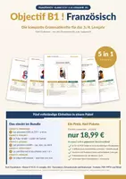 Vorschau - Unterrichtsreihen - Materialpaket - Französisch B1 Grammatik – 5er-Bundle - Deckblatt