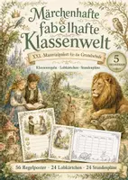 Vorschau - Mal- und Bastelvorlagen - Märchenhafte & fabelhafte Klassenwelt XXL – Klassenregeln, Lobkärtchen & Stundenpläne - Deckblatt