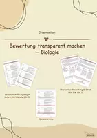 Vorschau - Merkblätter - Materialpaket: Bewertung im Biounterricht transparent machen - Deckblatt