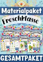 Vorschau - Mal- und Bastelvorlagen - Materialpaket: Froschklasse | Gesamtpaket - Deckblatt
