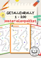Voorbeeld - Getallenrally 1 tot 200 - Materialenpakket - Voorblad