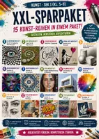 Vorschau - Unterrichtsreihen - Kunst Unterrichtsmaterial XXL | 15 komplette Unterrichtsreihen | Klasse 5–9 | Zeichnen | Farbenlehre | Comic | Typografie - Deckblatt