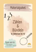 Vorschau - Arbeitsblätter - Zählen & Bündeln | Materialpaket Zahlenraum bis 10 - Deckblatt