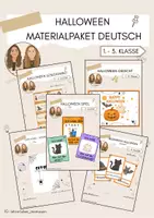 Vorschau - Spiele - Materialpaket Halloween Deutsch - Deckblatt