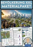 Vorschau - Arbeitsblätter - Bevölkerung, Migration & Stadtentwicklung XXL – 48 Materialien zu Urbanisierung, demografischem Wandel & Megastädten | Erdkunde Sek I - Deckblatt