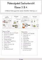 Vorschau - Stundenentwürfe - MEGA Materialpaket: Sachunterricht Klasse 3 & 4 - Deckblatt