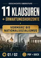 Vorschau - Klassenarbeiten - Geschichte Oberstufe – 11 Klausuren + EWH - Deckblatt
