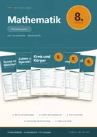Vorschau - Arbeitsblätter - Mathematik 8 Mittelschule - Komplettpaket + Lernzielkontrollen + Grundwissen - Deckblatt