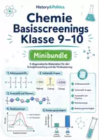 Vorschau - Arbeitsblätter - Chemie Basisscreenings Klasse 9–10 Minibundle - Deckblatt