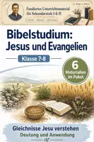 Vorschau - Unterrichtsreihen - Bibelstudium: Jesus und Evangelien - Deckblatt