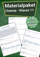 Vorschau - Arbeitsblätter - Materialpaket - Chemie Klasse 11 - Arbeitsblätter - Deckblatt