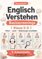 Vorschau - Arbeitsblätter - Englisch Verstehen Basisscreenings Klasse 5–6 - Deckblatt
