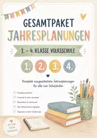 Vorschau - Lehrpläne/Lehrermaterial - Jahresplanung Gesamtpaket 1. - 4. Klasse Volksschule Österreich - Deckblatt