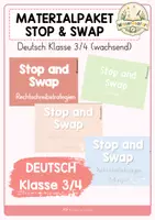Vorschau - Spiele - Materialpaket - Stop and Swap Deutsch Klasse 3/4 - Deckblatt