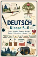 Vorschau - Spiele - Materialpaket Deutsch Klasse 5–6 – Großes Übungspaket mit Differenzierung, Lösungen, Tests und Lesespuren - Deckblatt